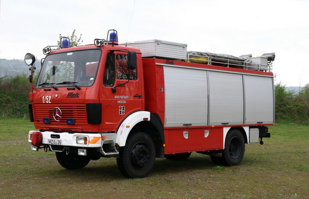 Das Bild zeigt den Rüstwagen von Merzig.