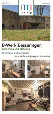 Das Bild zeigt den Titel des Flyers über das B-Werk Besseringen.