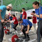 Das Foto zeigt die Teilnehmer der Biathlon-Tour 2025 - Merzig in Aktion.