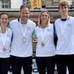 Das Foto zeigt das Team Kreisstadt Merzig 2 der Biathlon-Tour 2025
