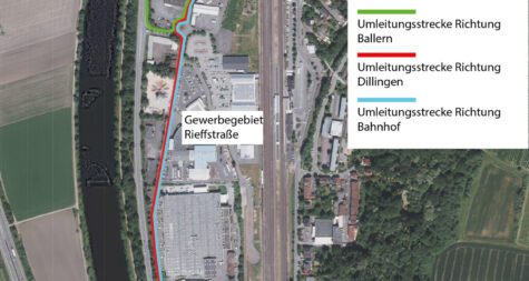 Pressemeldung:  Umleitungsstrecke wegen mehrerer Baustellen