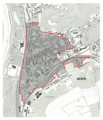 Lageplan der Innenstadt Merzig