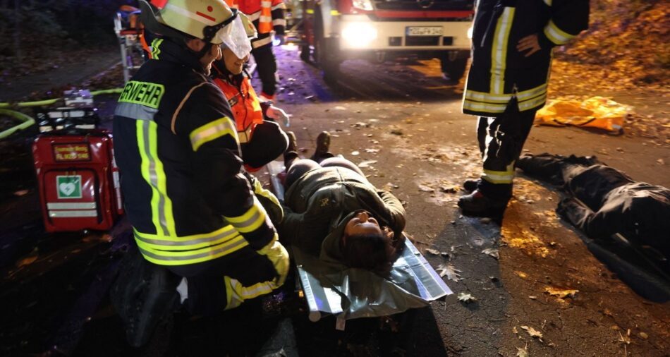 Abschlussübung des Löschbezirks Merzig