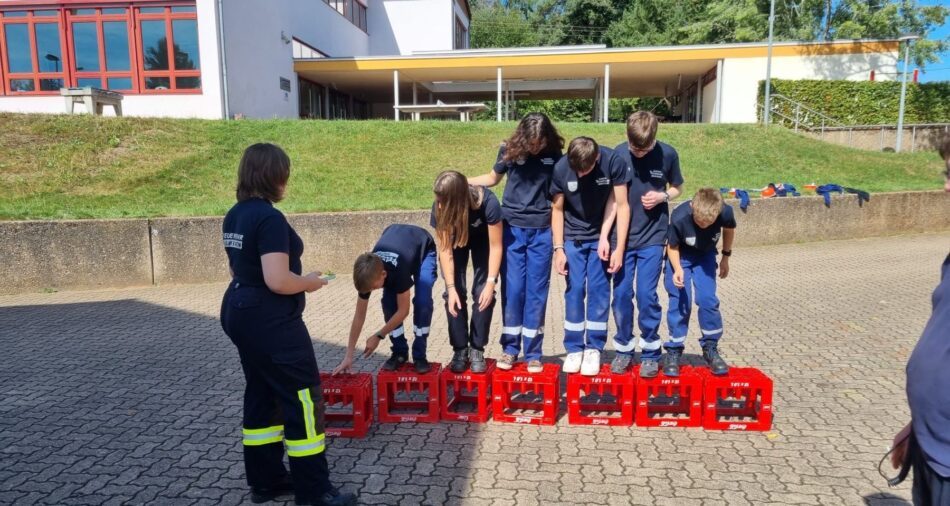 Station beim Kreisjugendfeuerwehrtag beim Löschbezirk Brotdorf