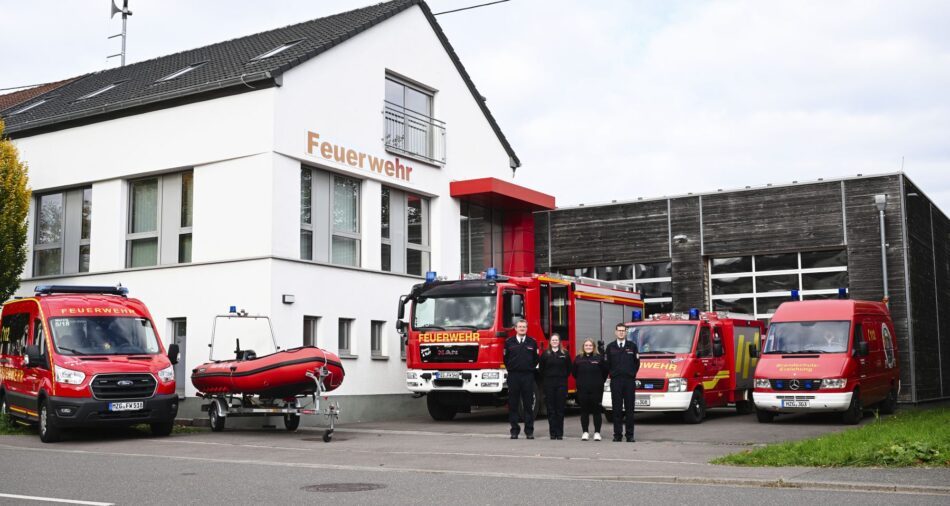 Fuhrpark, Gerätehaus, Führung des Löschbezirks Schwemlingen-Weiler