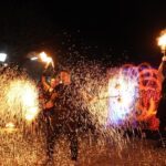 Feuershow beim Mondscheinmarkt 2025
