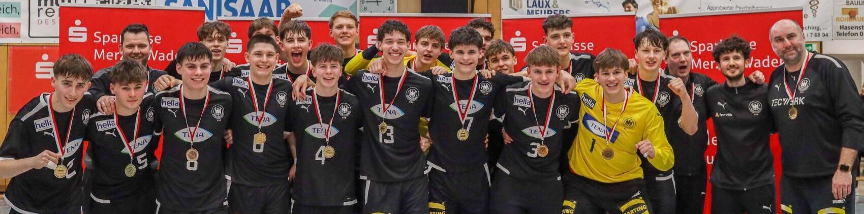 Gruppenfoto der A-Jugend-Nationalmannschaft des DHB (2025)