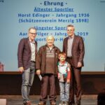 Ehrung des ältesten und des jüngsten Sportlers mit Marcus Hoffeld und Frank Wagner