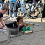 Johanna Recktenwald beim Akkustikschießen (Biathlon Tour 2026)