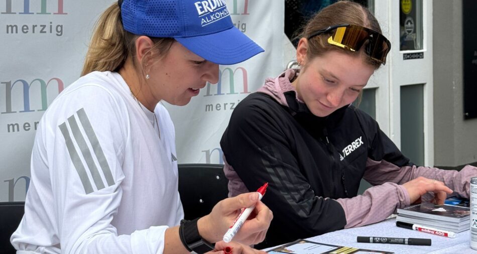 Autogrammstunde von Franziska Preuß und Johanna Recktenwald (Biathlon Tour 2026)
