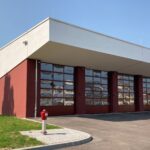 Frontalansicht auf das Feuerwehrgerätehaus Brotdorf